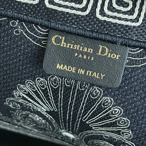 ❌SOLD❌NEW CHRISTIAN DIOR Canvas Embroidered Cornely Book Tote Blue White Large - Picture 11 of 14